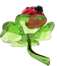 Swarovski Idyllia Ladybug and Clover Figurine