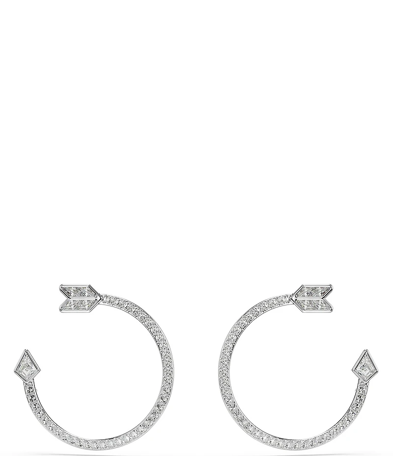 Swarovski Idyllia Mixed Cut Arrow Hoop Earrings