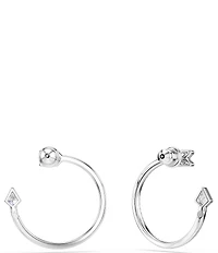 Swarovski Idyllia Mixed Cut Arrow Hoop Earrings