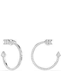 Swarovski Idyllia Mixed Cut Arrow Hoop Earrings