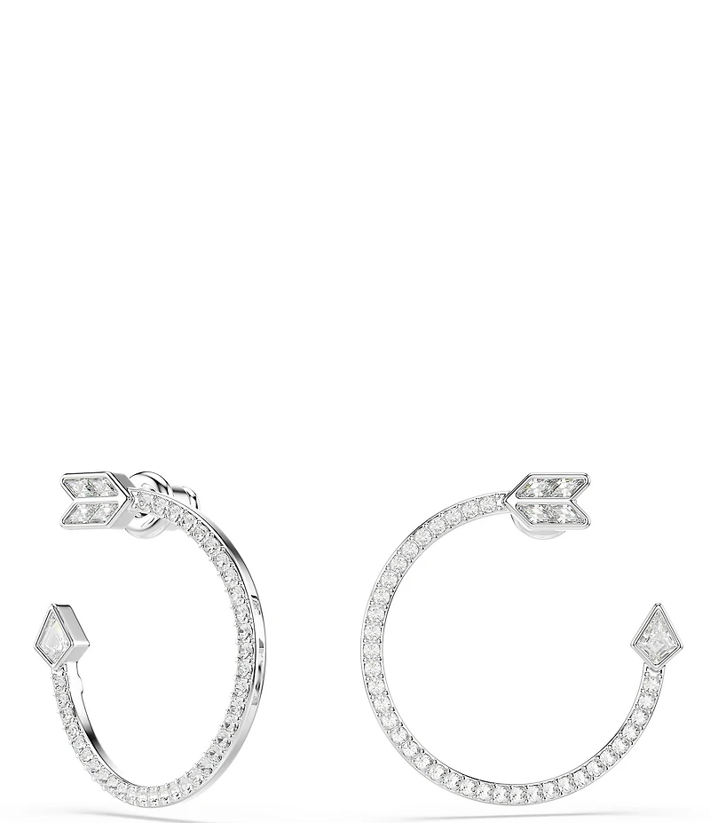 Swarovski Idyllia Mixed Cut Arrow Hoop Earrings