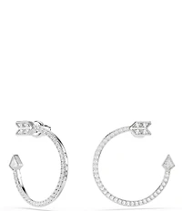 Swarovski Idyllia Mixed Cut Arrow Hoop Earrings