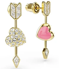 Swarovski Idyllia Mixed Cut Heart with Arrow Drop Earrings