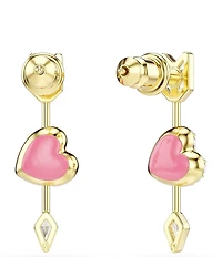 Swarovski Idyllia Mixed Cut Heart with Arrow Drop Earrings