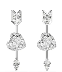 Swarovski Idyllia Mixed Cut Heart with Arrow Drop Earrings