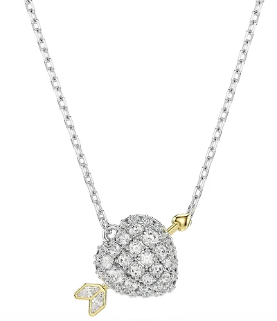 Swarovski Idyllia Mixed Cut Heart with Arrow Short Pendant Necklace
