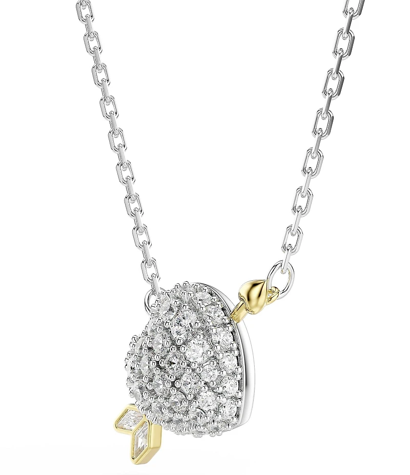 Swarovski Idyllia Mixed Cut Heart with Arrow Short Pendant Necklace