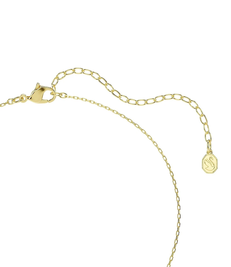 Swarovski Idyllia Mixed Cut Heart with Key Short Pendant Necklace