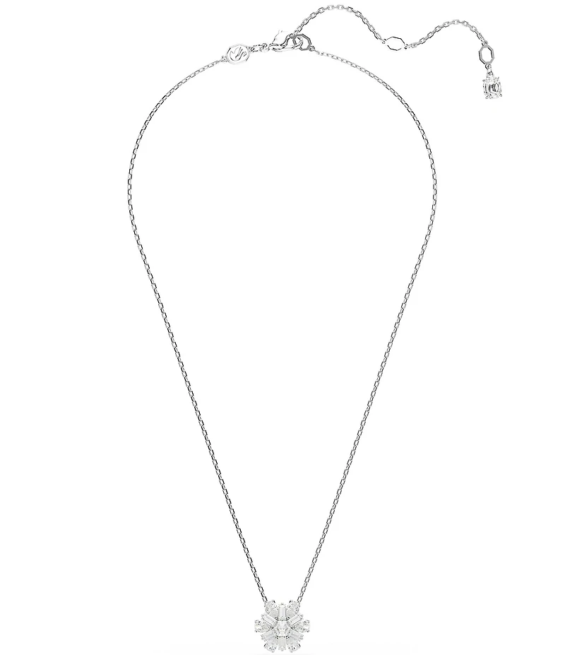 Swarovski Idyllia Mixed Cut Snowflake Short Pendant Necklace