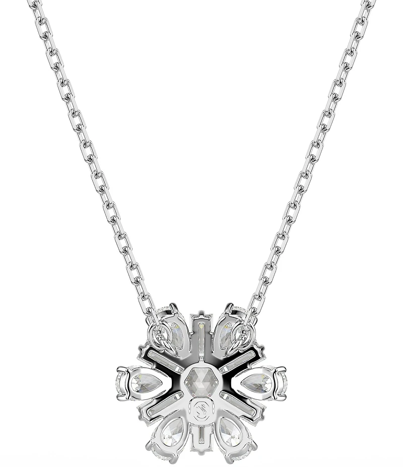 Swarovski Idyllia Mixed Cut Snowflake Short Pendant Necklace