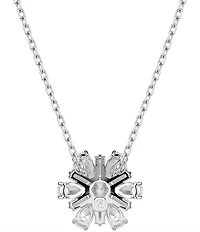Swarovski Idyllia Mixed Cut Snowflake Short Pendant Necklace