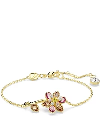Swarovski Idyllia Multicolored Mixed Cut Flower Line Bracelet