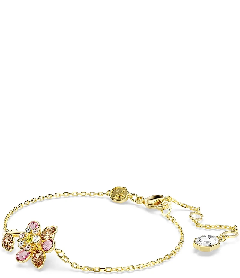 Swarovski Idyllia Multicolored Mixed Cut Flower Line Bracelet