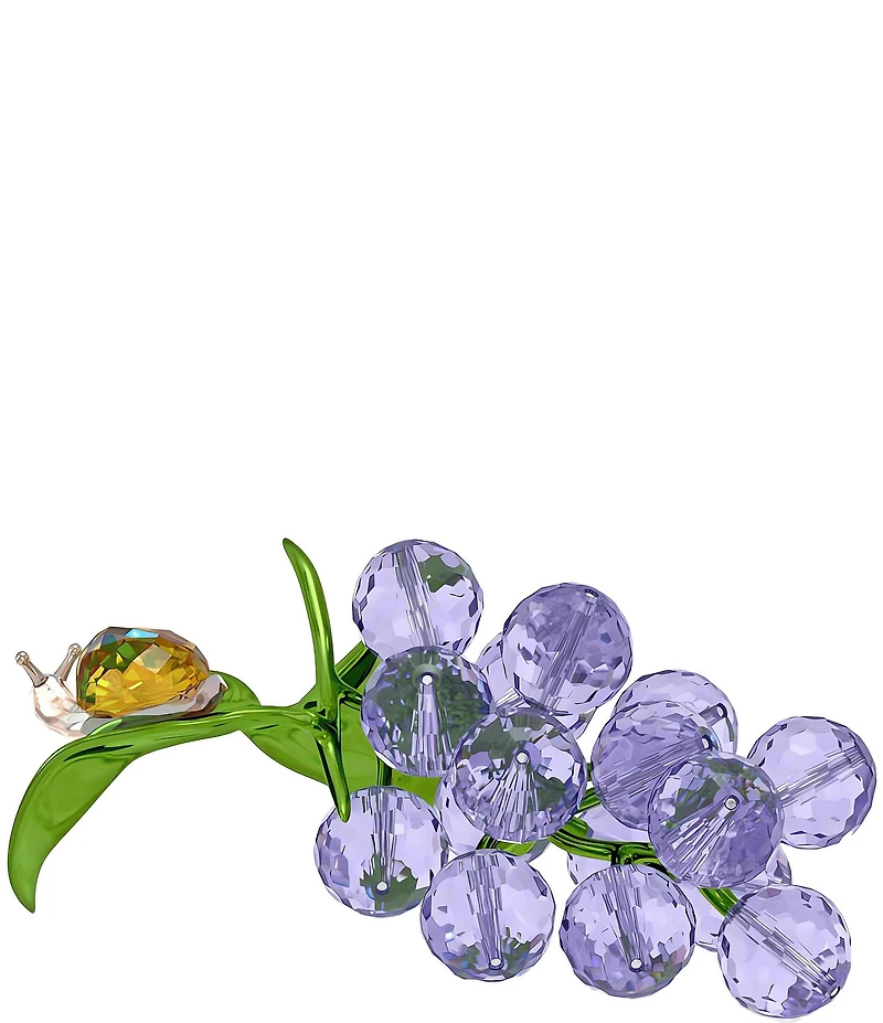 Swarovski Idyllia Snail and Blueberries Figurine