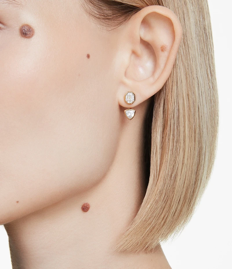 Swarovski Imber Asymmetrical Mixed Cut Ear Jacket Earrings