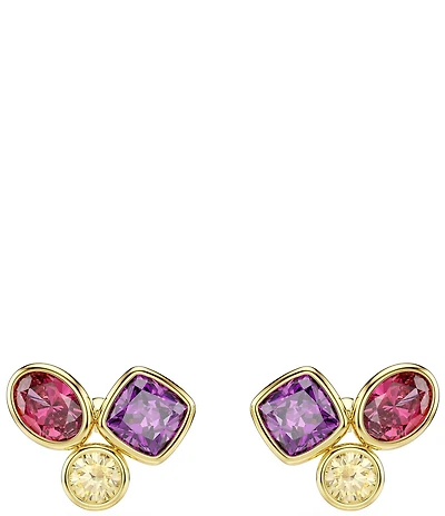 Swarovski Imber Multicolored Mixed Cut CZ Stud Earrings