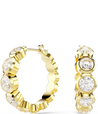 Swarovski Imber Round Cut Mini Hoop Earrings