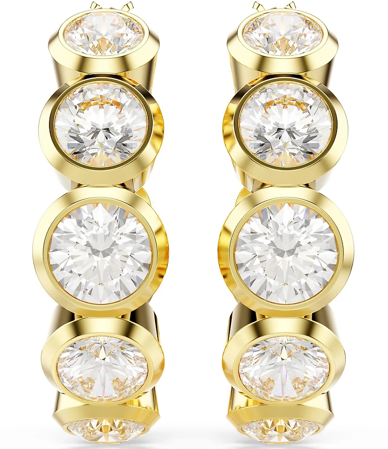Swarovski Imber Round Cut Mini Hoop Earrings
