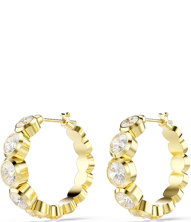 Swarovski Imber Round Cut Mini Hoop Earrings