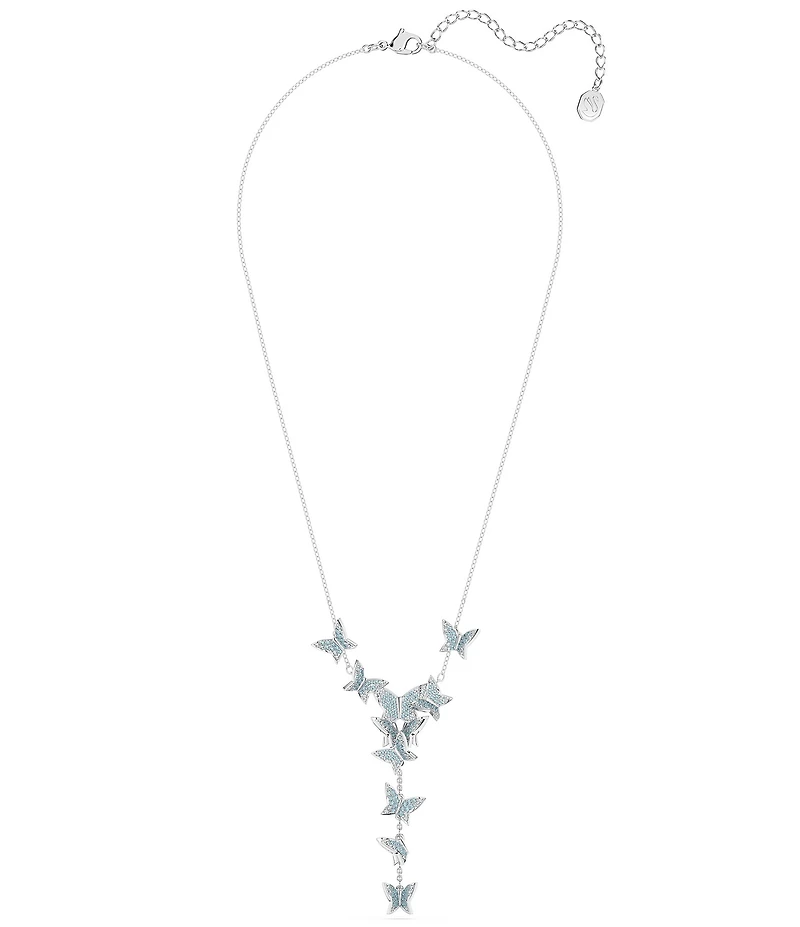 Swarovski Lilia Crystal Blue Butterfly Y-Necklace