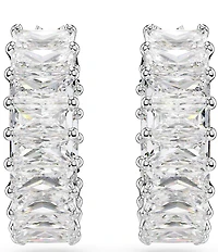 Swarovski Matrix Baguette Cut Hoop Earrings