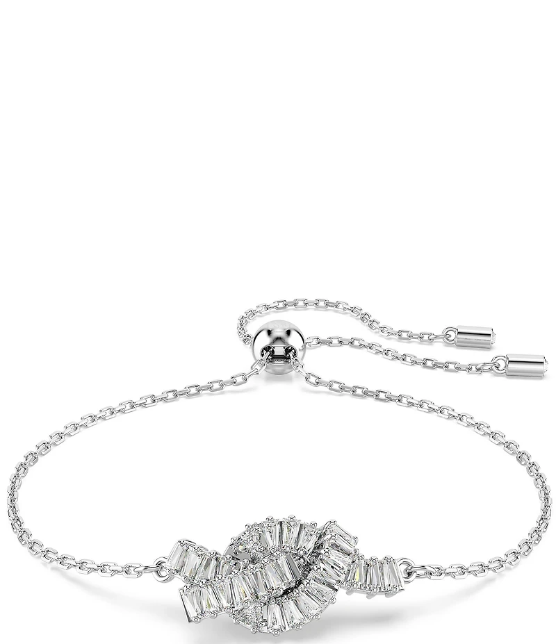 Swarovski Matrix Baguette Cut Knot Adjustable Bracelet