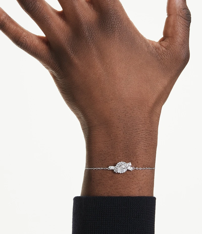 Swarovski Matrix Baguette Cut Knot Adjustable Bracelet