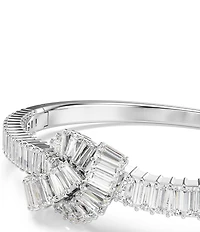 Swarovski Matrix Baguette Cut Knot Bangle Bracelet