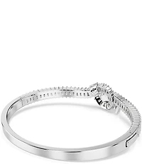 Swarovski Matrix Baguette Cut Knot Bangle Bracelet