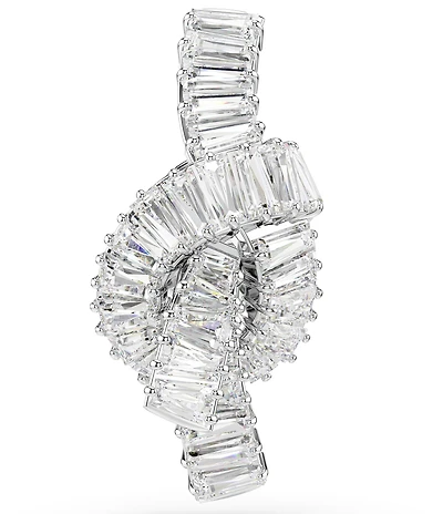 Swarovski Matrix Baguette Cut Knot Pin