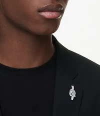 Swarovski Matrix Baguette Cut Knot Pin