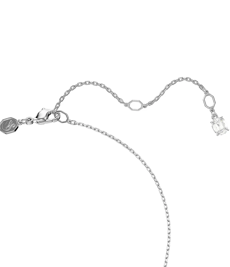 Swarovski Matrix Baguette Cut Knot Short Pendant Necklace