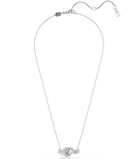 Swarovski Matrix Baguette Cut Knot Short Pendant Necklace