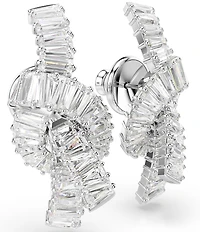 Swarovski Matrix Baguette Cut Knot Stud Earrings