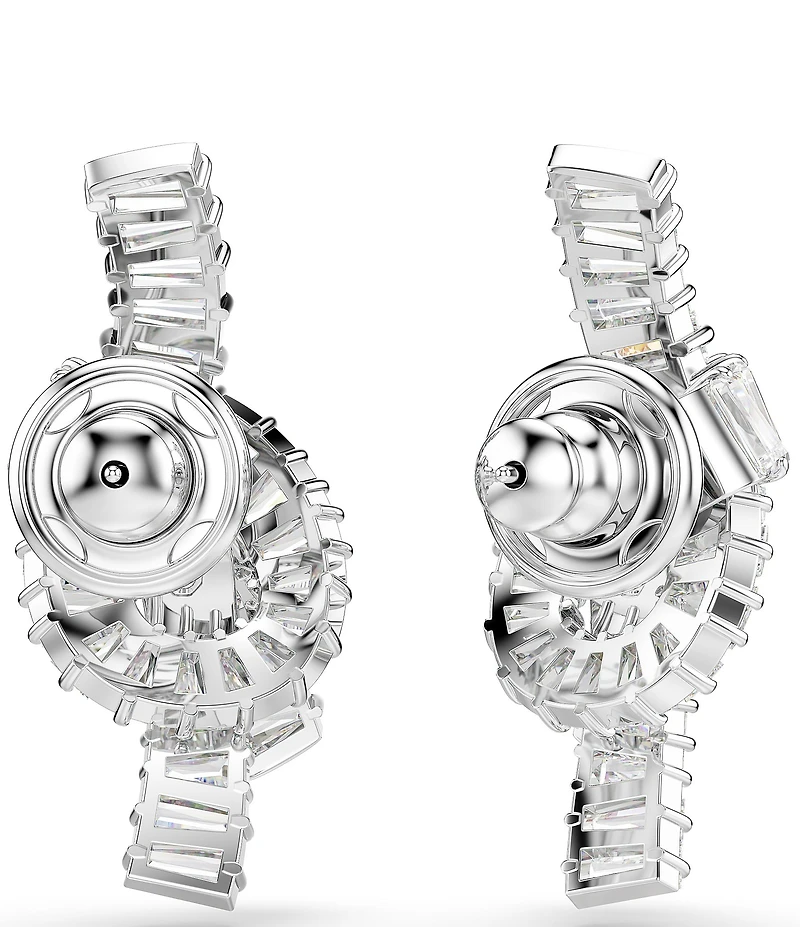 Swarovski Matrix Baguette Cut Knot Stud Earrings