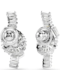 Swarovski Matrix Baguette Cut Knot Stud Earrings