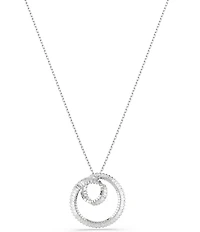 Swarovski Matrix Baguette Cut Long Pendant Necklace