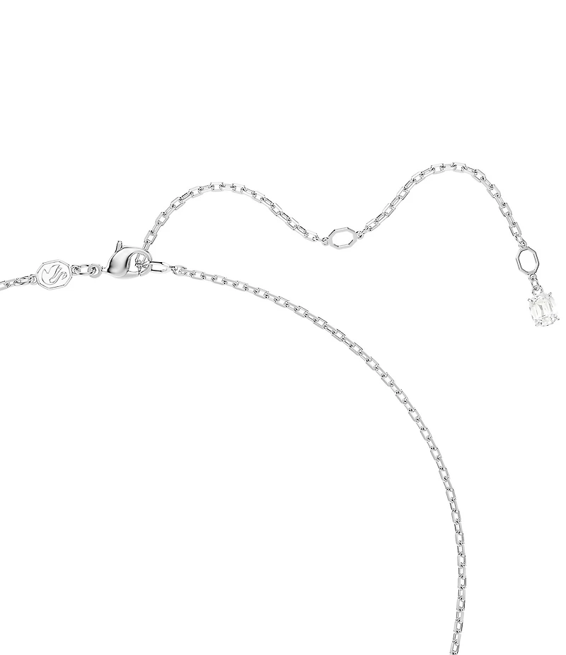 Swarovski Matrix Baguette Cut Long Pendant Necklace