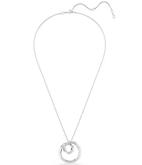 Swarovski Matrix Baguette Cut Long Pendant Necklace