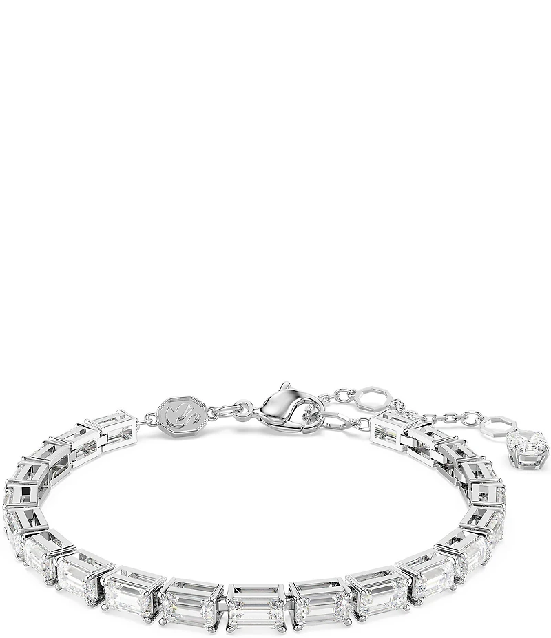 Swarovski Matrix Baguette Cut Tennis Line Bracelet