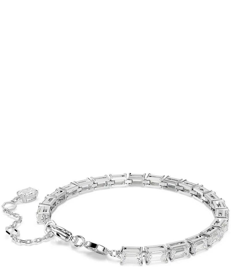 Swarovski Matrix Baguette Cut Tennis Line Bracelet