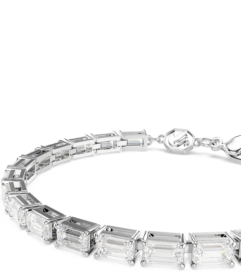 Swarovski Matrix Baguette Cut Tennis Line Bracelet