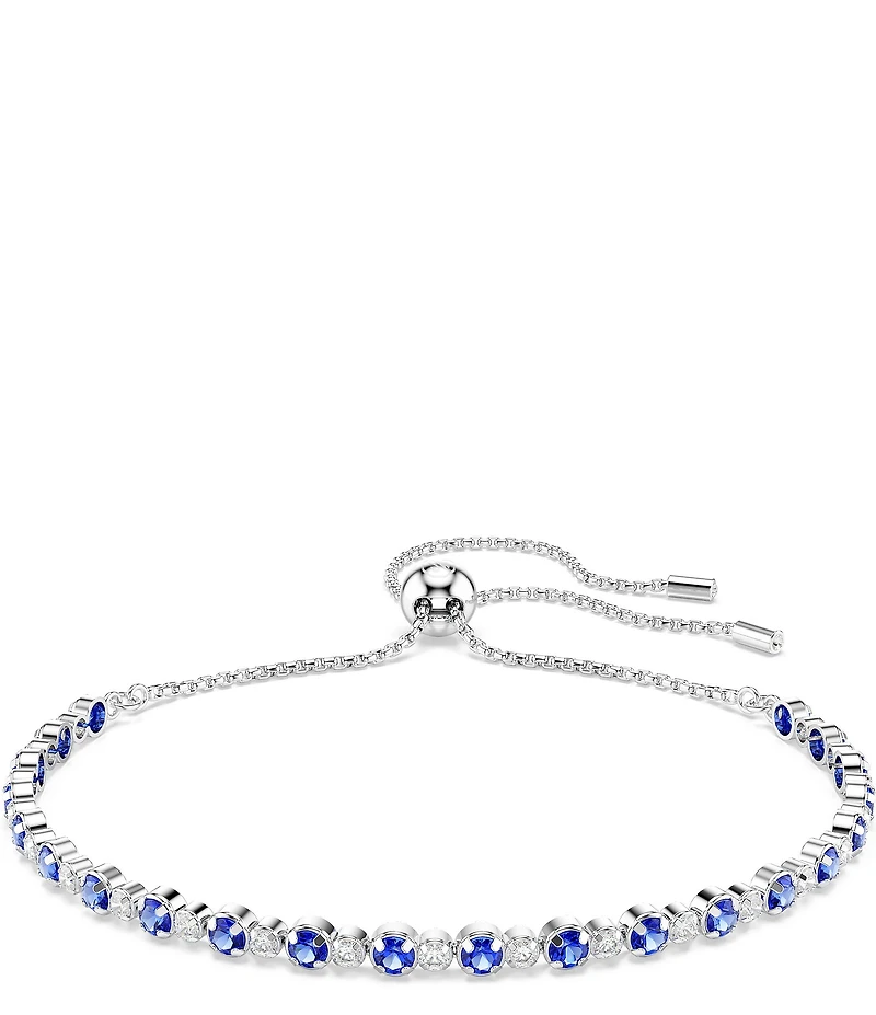 Swarovski Matrix Blue Mixed Cut Adjustable Bracelet