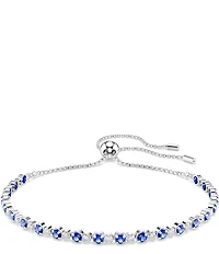 Swarovski Matrix Blue Mixed Cut Adjustable Bracelet