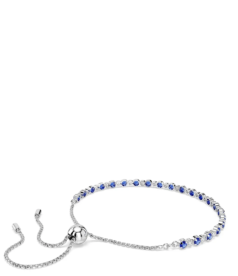 Swarovski Matrix Blue Mixed Cut Adjustable Bracelet