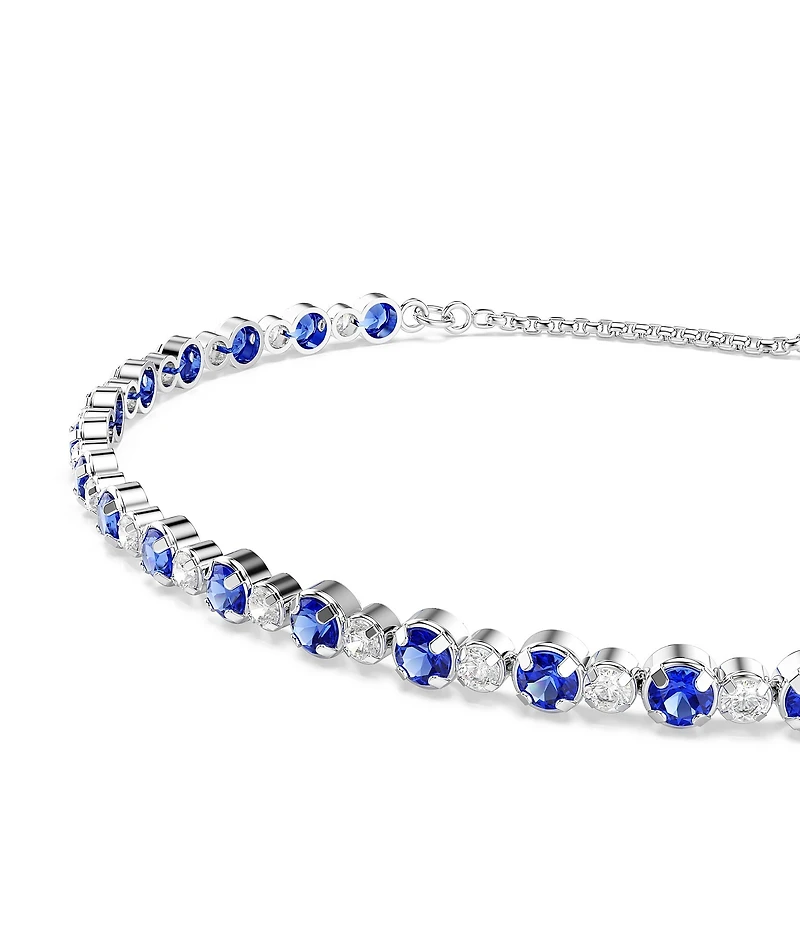 Swarovski Matrix Blue Mixed Cut Adjustable Bracelet