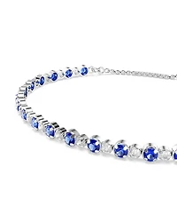 Swarovski Matrix Blue Mixed Cut Adjustable Bracelet