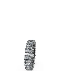 Swarovski Matrix Collection Grey Baguette Cut Band Ring