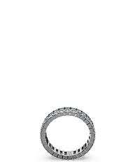 Swarovski Matrix Collection Grey Baguette Cut Band Ring