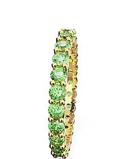 Swarovski Matrix Collection Crystal Light Green Round Cut Band Ring